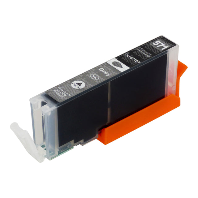 Premium Kompatibel Canon CLI-571XL Grå Blækpatron