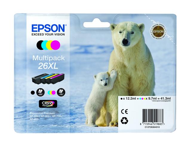 Original Epson T26XL (T2636) Blækpatroner Multipak