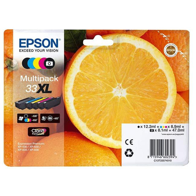 Original Epson T33XL (T3357) Blækpatroner Multipak