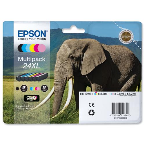 Original Epson T24XL (T2438) Blækpatroner Multipak
