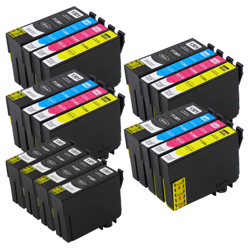 Premium Kompatibel Epson T13XL (T1306) – PAKKE TILBUD - (4 Sort & 4 Multipakker) - Pakken indeholder 20 blækpatroner
