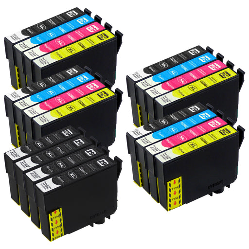Premium Kompatibel Epson T29XL - PAKKE TILBULD (4 x Sort & 4 x Multipakker) - Pakken indeholder 20 blækpatroner