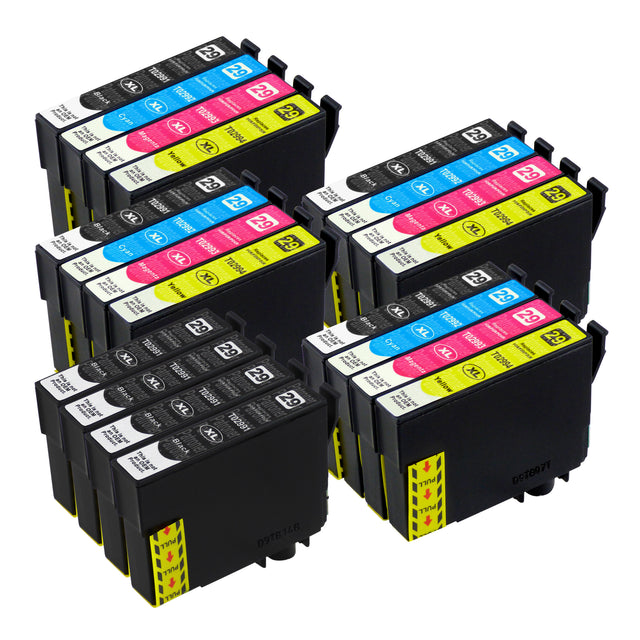 Premium Kompatibel Epson T29XL - PAKKE TILBULD (4 x Sort & 4 x Multipakker) - Pakken indeholder 20 blækpatroner