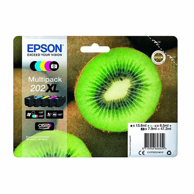 Original Epson T202XL Blækpatroner Multipakke