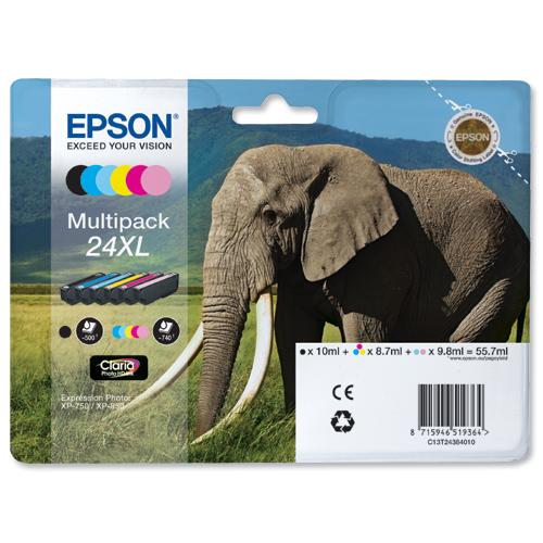 Original Epson T24XL (T2438) Blækpatroner Multipakke