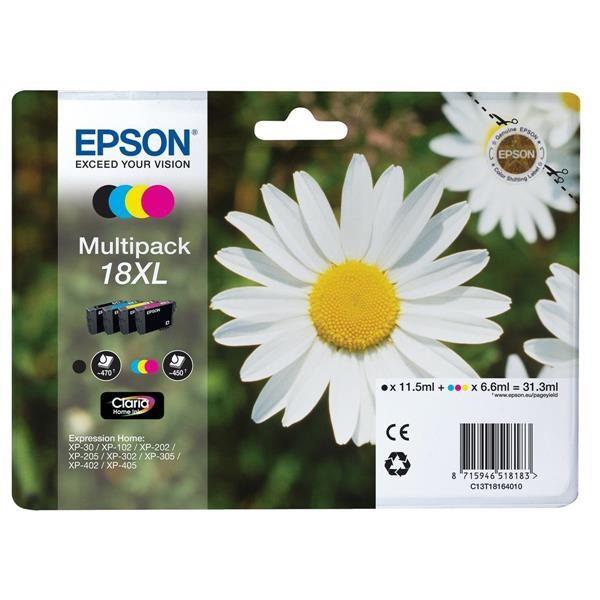 Original Epson T18XL (T1816) Blækpatroner Multipakke