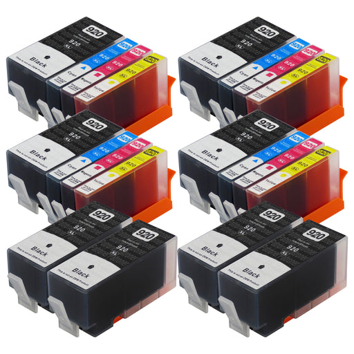 Premium Kompatibel HP 920XL (C2N92AE) - PAKKE TILBULD - (4 Sort & 4 Multipakker) - Pakken indeholder 20 blækpatroner